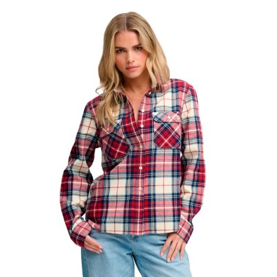 карирана,риза,дамски,ризи,мъжки,ризи,superdry,lumberjack,check,flannel,long,sleeve,shirt,red,(delta,check,red)