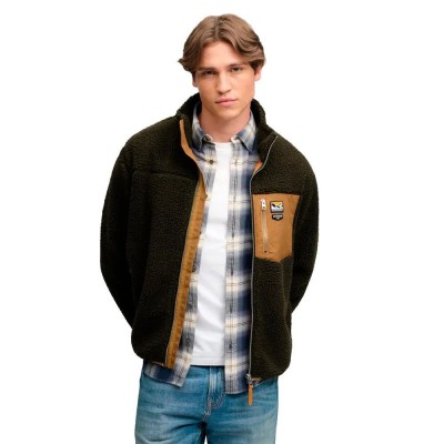 поларена,блуза,мъжки,пуловери,superdry,mountain,fleece,full,zip,sweatshirt,green,brown,(surplus,goods,olive,deep,brown)