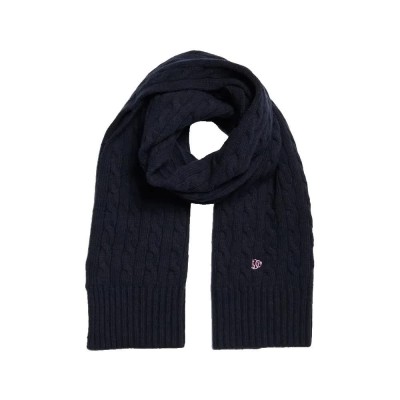 шал,ръкавици,шапки,и,шалове,superdry,premium,cable,knit,scarf,blue,(eclipse,navy)