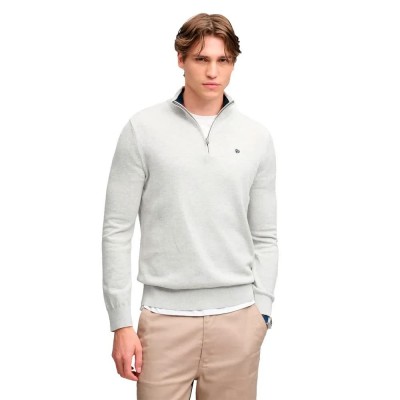 блуза,мъжки,пуловери,дамски,пуловери,superdry,prep,essential,cotton,half,zip,sweater,grey,(lightning,grey,marl)
