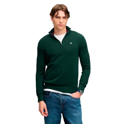 блуза,мъжки,пуловери,дамски,пуловери,superdry,prep,essential,cotton,half,zip,sweater,green,(quad,green)