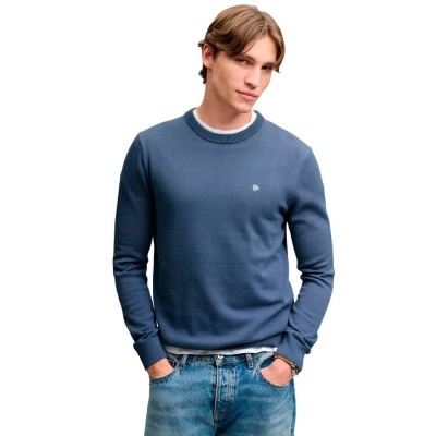 блуза,мъжки,пуловери,дамски,пуловери,superdry,prep,essential,cotton,jumper,sweater,blue,(soft,navy)