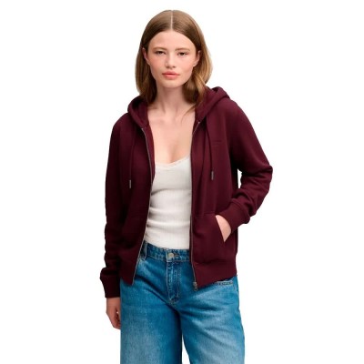 блуза,дамски,блузи,superdry,signature,embroidered,full,zip,sweatshirt,red,(port,red)