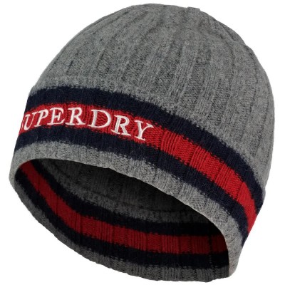 шапка,всички,шапки,superdry,stripe,knitted,beanie,grey,(antique,grey,marl)