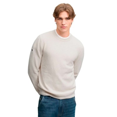 блуза,мъжки,пуловери,дамски,пуловери,superdry,texture,knit,jumper,sweater,white,(off,white)