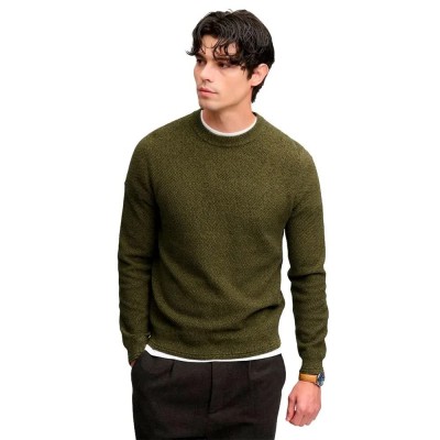 блуза,мъжки,пуловери,дамски,пуловери,superdry,texture,knit,jumper,sweater,green,(olive,black,twist)