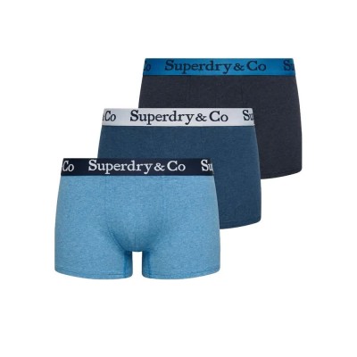 боксерки,мъжко,бельо,superdry,m3110481a,trunk,boxers,3,units,blue,(navy,marl,indigo,marl,bluegrit)