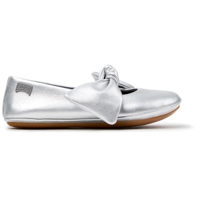 обувки,дамски,обувки,camper,right,ballet,pumps,silver,(silver)