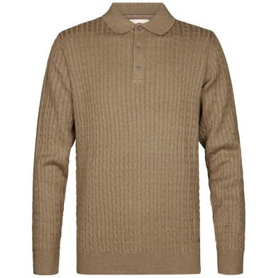 блуза,мъжки,пуловери,дамски,пуловери,petrol,industries,m,3060,kwc203,sweater,brown,(oak)