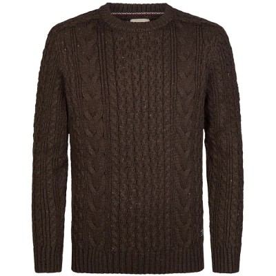 блуза,мъжки,пуловери,дамски,пуловери,petrol,industries,m,3060,kwr247,sweater,brown,(cedar,brown)