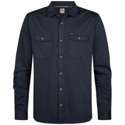 риза,с,дълъг,ръкав,дамски,ризи,мъжки,ризи,petrol,industries,m,3060,sil421,long,sleeve,shirt,blue,(royal,navy)