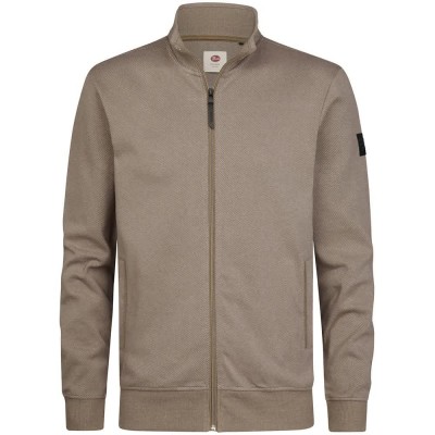 блуза,мъжки,пуловери,petrol,industries,m,3060,swc317,full,zip,sweatshirt,brown,grey,(oak)