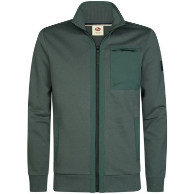 блуза,мъжки,пуловери,petrol,industries,m,3060,swc319,full,zip,sweatshirt,green,(steel,green)
