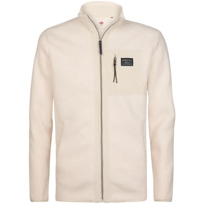 блуза,мъжки,пуловери,petrol,industries,m,3060,swc332,full,zip,sweatshirt,white,(stone,white)