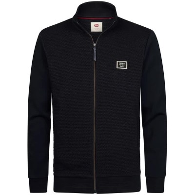 блуза,мъжки,пуловери,petrol,industries,m,3060,swc334,full,zip,sweatshirt,black,(royal,navy)