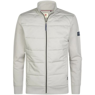 блуза,мъжки,пуловери,petrol,industries,m,3060,swc348,full,zip,sweatshirt,white,(ice,grey)