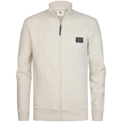 блуза,мъжки,пуловери,petrol,industries,m,3060,swc343,full,zip,sweatshirt,white,(antique,white,melee)