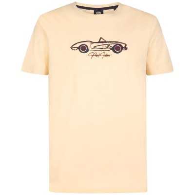 тениска,мъжки,тениски,дамски,тениски,petrol,industries,m,3060,tsr235,short,sleeve,t,shirt,beige,(stone,white)