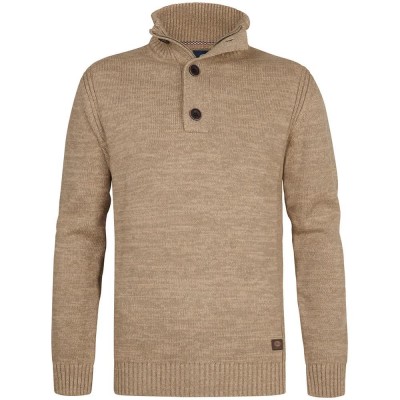 блуза,мъжки,пуловери,дамски,пуловери,petrol,industries,m,ros,kwc206,sweater,beige,(oak)