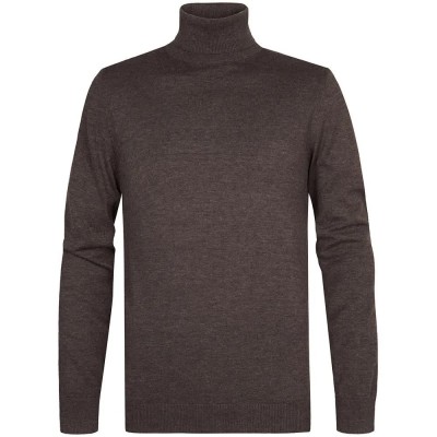 блуза,мъжки,пуловери,дамски,пуловери,petrol,industries,m,ros,kwc260,high,neck,sweater,brown,(cedar,brown)