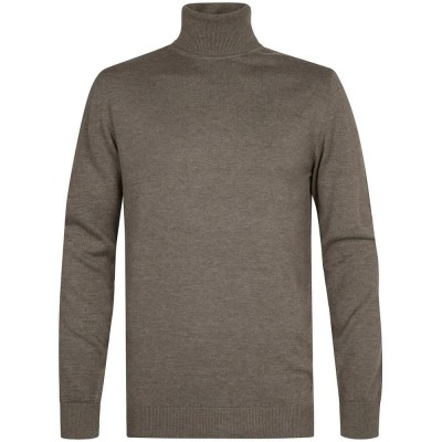 блуза,мъжки,пуловери,дамски,пуловери,petrol,industries,m,ros,kwc260,high,neck,sweater,grey,(mossy,stone)