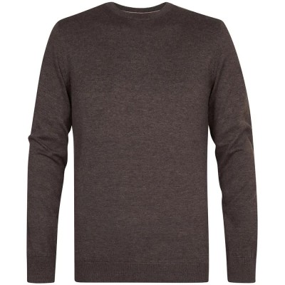 блуза,мъжки,пуловери,дамски,пуловери,petrol,industries,m,ros,kwr201,sweater,brown,(cedar,brown)