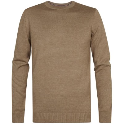 блуза,мъжки,пуловери,дамски,пуловери,petrol,industries,m,ros,kwr201,sweater,brown,(oak)