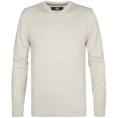 блуза,мъжки,пуловери,дамски,пуловери,petrol,industries,m,ros,kwv200,v,neck,sweater,beige,(antique,white,melee)