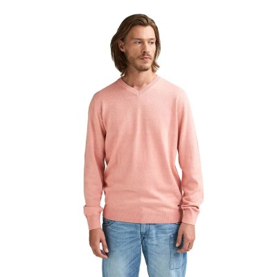 блуза,мъжки,пуловери,дамски,пуловери,petrol,industries,m,ros,kwv200,v,neck,sweater,pink,(light,coral)