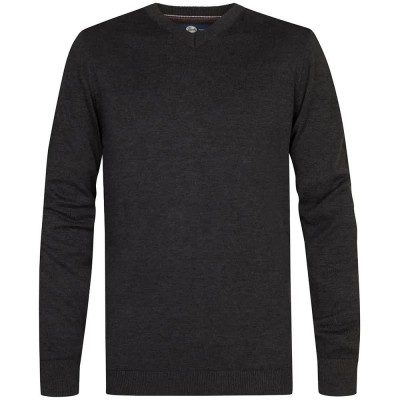 блуза,мъжки,пуловери,дамски,пуловери,petrol,industries,m,ros,kwv200,v,neck,sweater,black,(steal,melee)