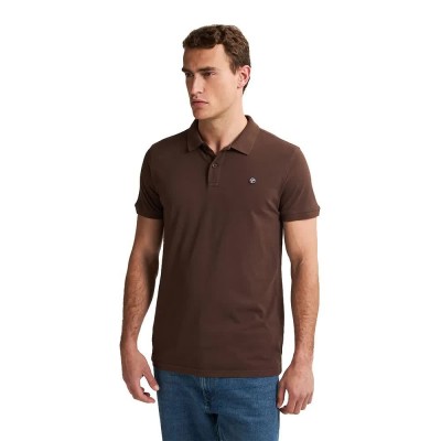 дамски,блузи,с,яка,мъжки,блузи,с,яка,petrol,industries,m,ros,pol002,short,sleeve,polo,brown,(mud)