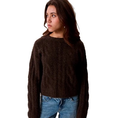 блуза,мъжки,пуловери,дамски,пуловери,lmtd,kleave,sweater,brown,(chocolate,brown)