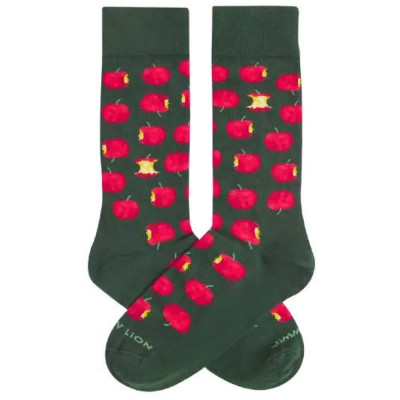 чорапи,мъжки,чорапи,дамски,чорапи,jimmy,lion,apples,long,socks,green,(green)