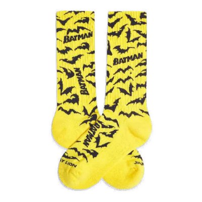 чорапи,мъжки,чорапи,дамски,чорапи,jimmy,lion,athletic,batman,bats,long,socks,yellow,(yellow)