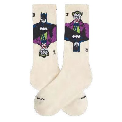 чорапи,мъжки,чорапи,дамски,чорапи,jimmy,lion,athletic,batman,vs,joker,long,socks,beige,(beige)