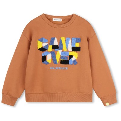 блуза,детски,блузи,billieblush,u22314,sweatshirt,brown,(hazelnut)