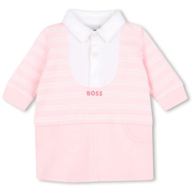 рокля,дамски,поли,и,рокли,boss,j53329,long,sleeve,dress,pink,(bloom,festival)