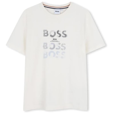 тениска,мъжки,тениски,дамски,тениски,boss,j53410,short,sleeve,t,shirt,white,(marfil)
