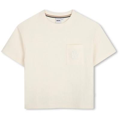 тениска,мъжки,тениски,дамски,тениски,boss,j53421,short,sleeve,t,shirt,beige,(marfil)