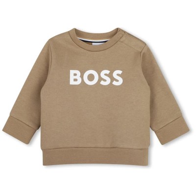 блуза,детски,блузи,boss,j53493,sweatshirt,brown,(cookie)