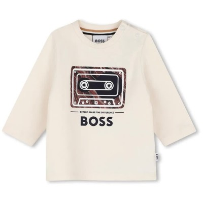 тениска,мъжки,тениски,дамски,тениски,boss,j53503,long,sleeve,t,shirt,white,(marfil)