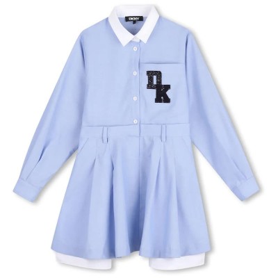 рокля,дамски,поли,и,рокли,dkny,d62894,long,sleeve,dress,blue,(sky,blue)