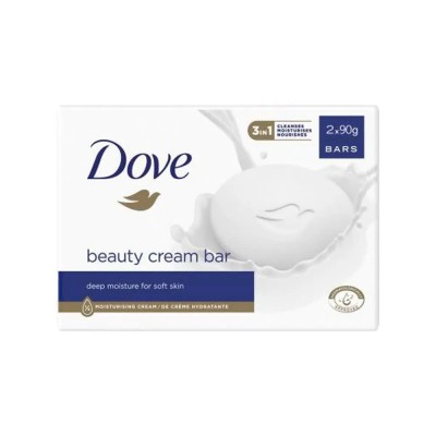 хигиена,тяло,dove,beauty,cream,bar,2x90g,white,(multicolor)