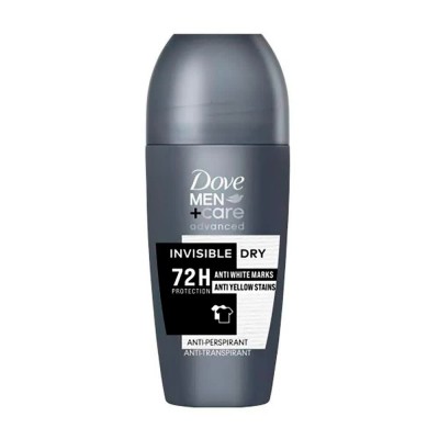 хигиена,тяло,dove,men,invisible,advance,72h,50ml,roll,on,deodorant,grey,(multicolor)