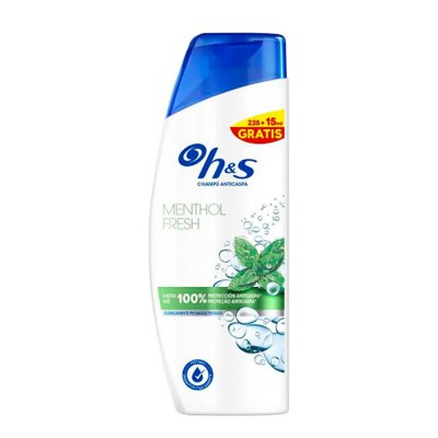 хигиена,коса,h&s,menthol,fresh,235+15ml,anti,dandruff,shampoo,clear,(multicolor)