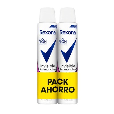 хигиена,тяло,rexona,invisible,antimanchas,48h,pack,200ml,deodorant,spray,2,units,white,(multicolor)