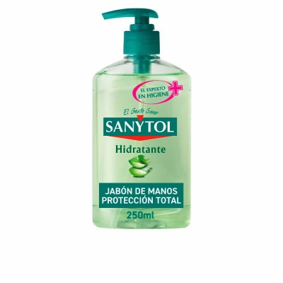 хигиена,тяло,sanytol,nourishing,hand,soap,with,aloe,vera,and,green,tea,250ml,clear,(green)