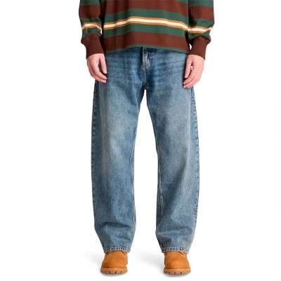 дънки,мъжки,панталони,дамски,панталони,timberland,5,pocket,denim,baggy,jeans,blue,(glacier,tint,wash)