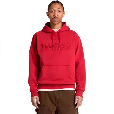 суичър,мъжки,пуловери,timberland,established,1973,embroidered,logo,hoodie,red,(rhythmic,red)