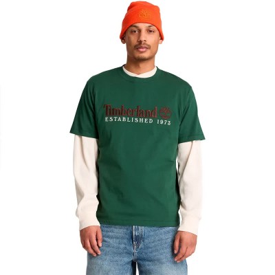 тениска,мъжки,тениски,дамски,тениски,timberland,established,1973,embroidered,short,sleeve,t,shirt,green,(sycamore)